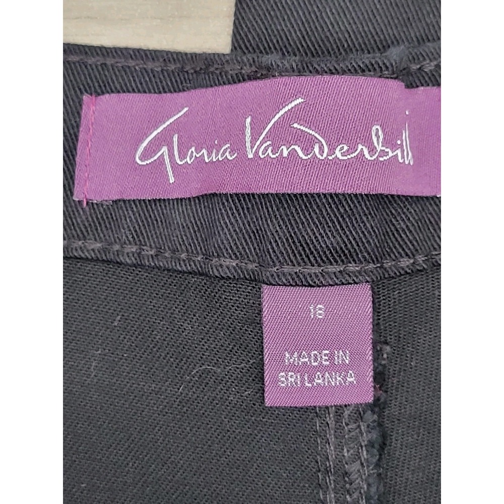 NWT Gloria Vanderbilt Amanda Jeans Womens Size 18 Black Classic Tapered - Picture 7 of 8